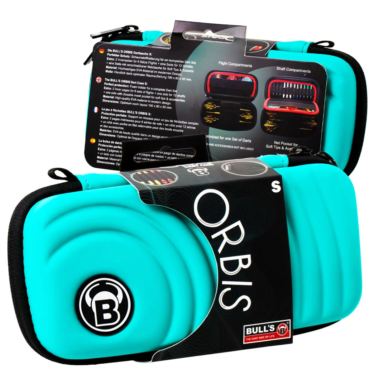 Bull's Orbis XL 6 Dart Case Mint In Packaging