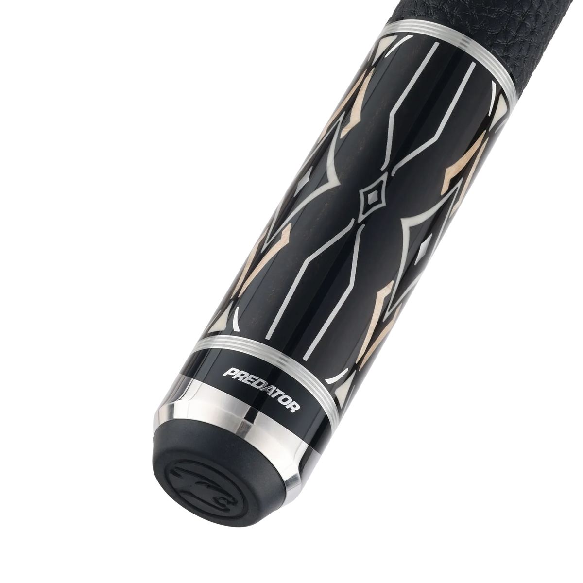Blak5 2 Pool Cue Leather Wrap Butt With Predator Brand Mark