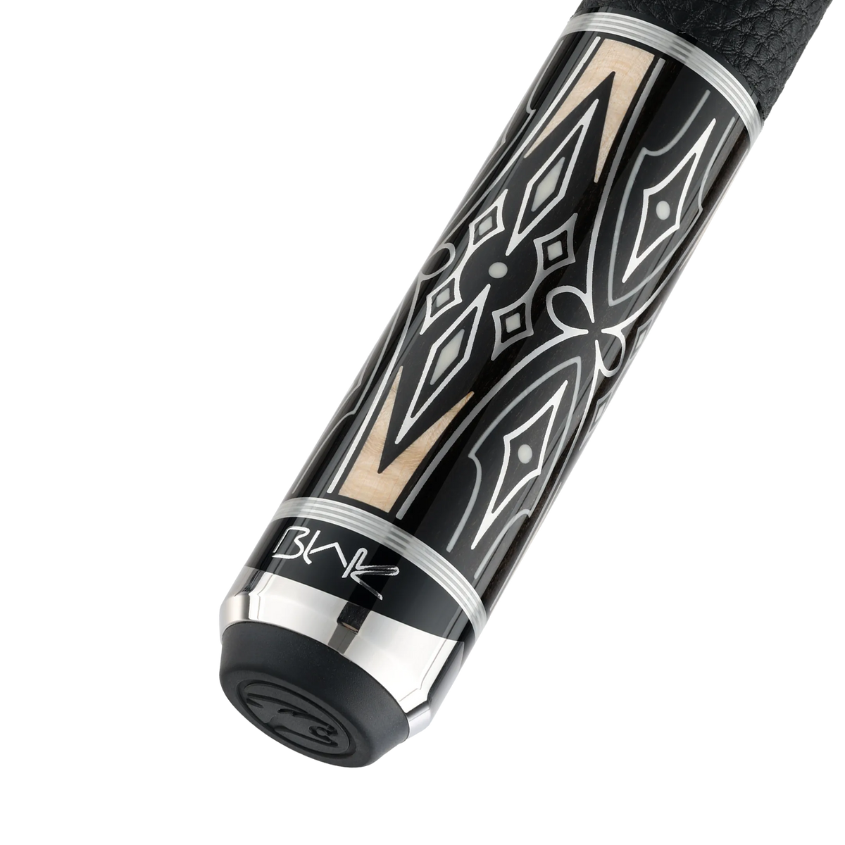 Blak5 5 Pool Cue Leather Wrap Butt With Predator Brand Mark
