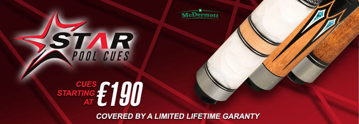 McDermott Star Pool Cues Desktop Banner