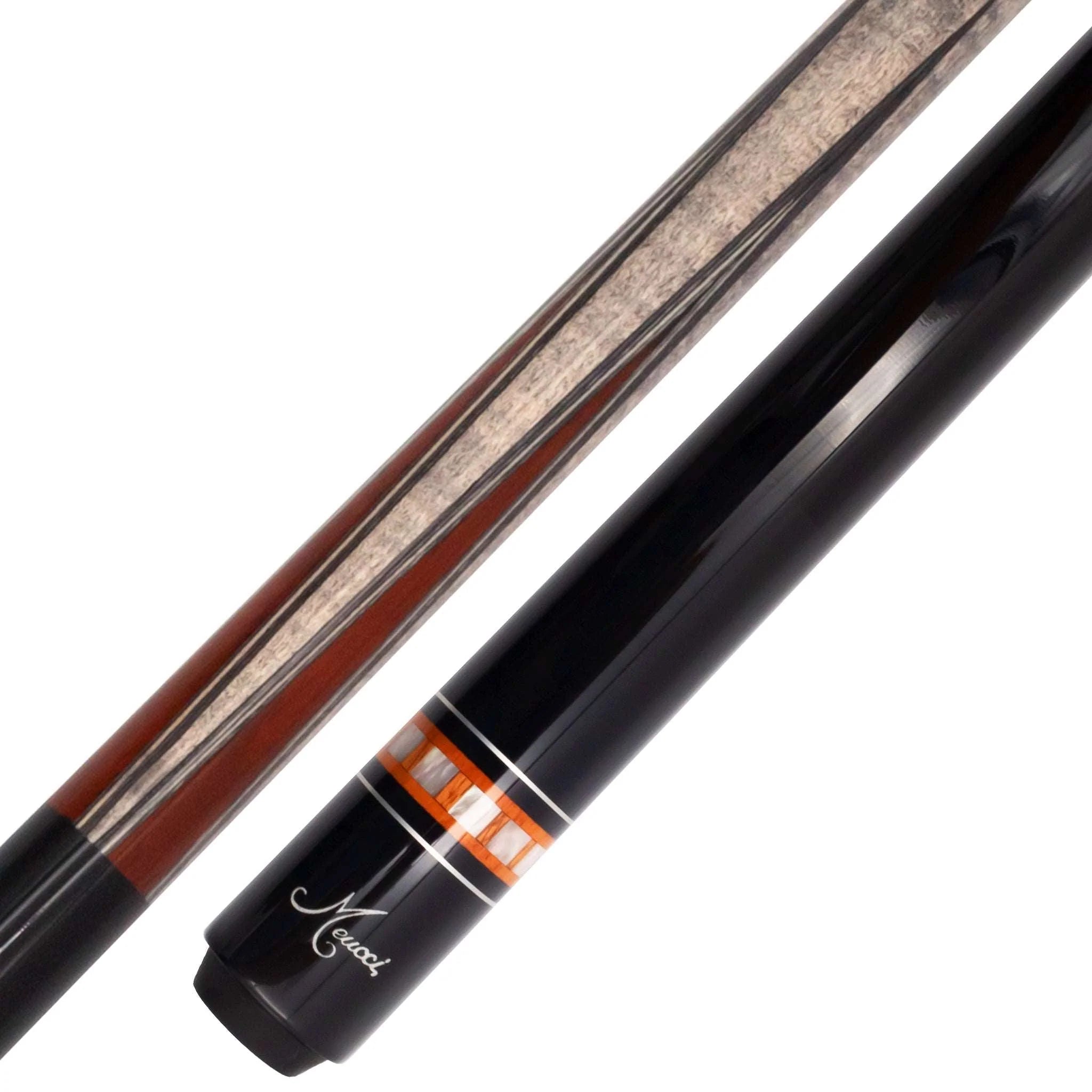 Meucci Pool Cue Forearm and Butt Closeup