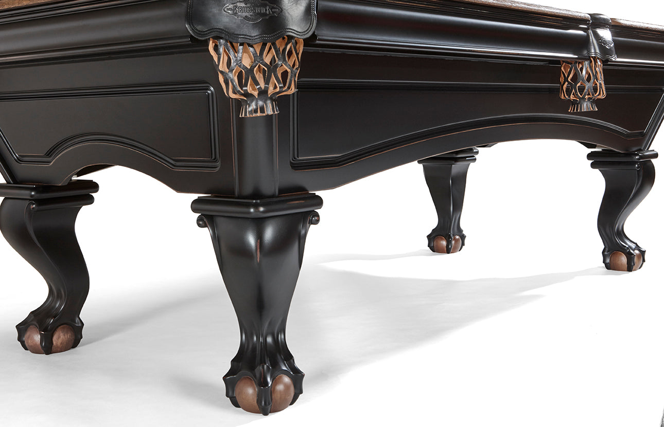 Brunswick Glenwood Matte Black Pool Table Bottom