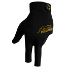 Black Closed Thumb Predator Second Skin Billiard Glove Left Hand Top View