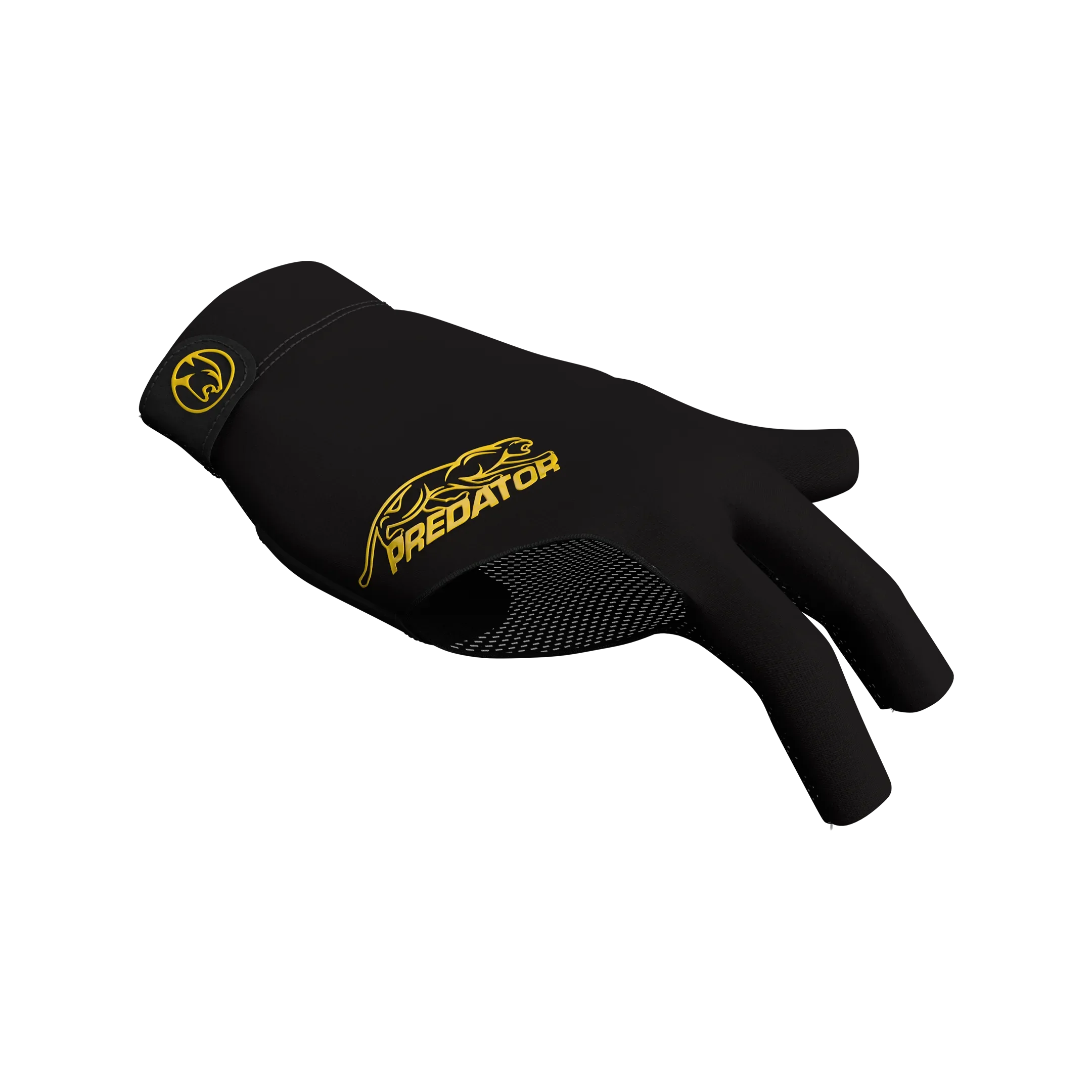 Black and Yellow Predator Second Skin Billiard Glove Right Hand
