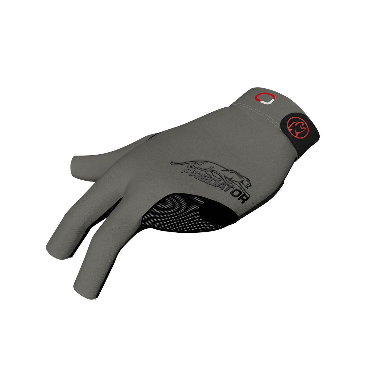 Grey glove with black Predator branding