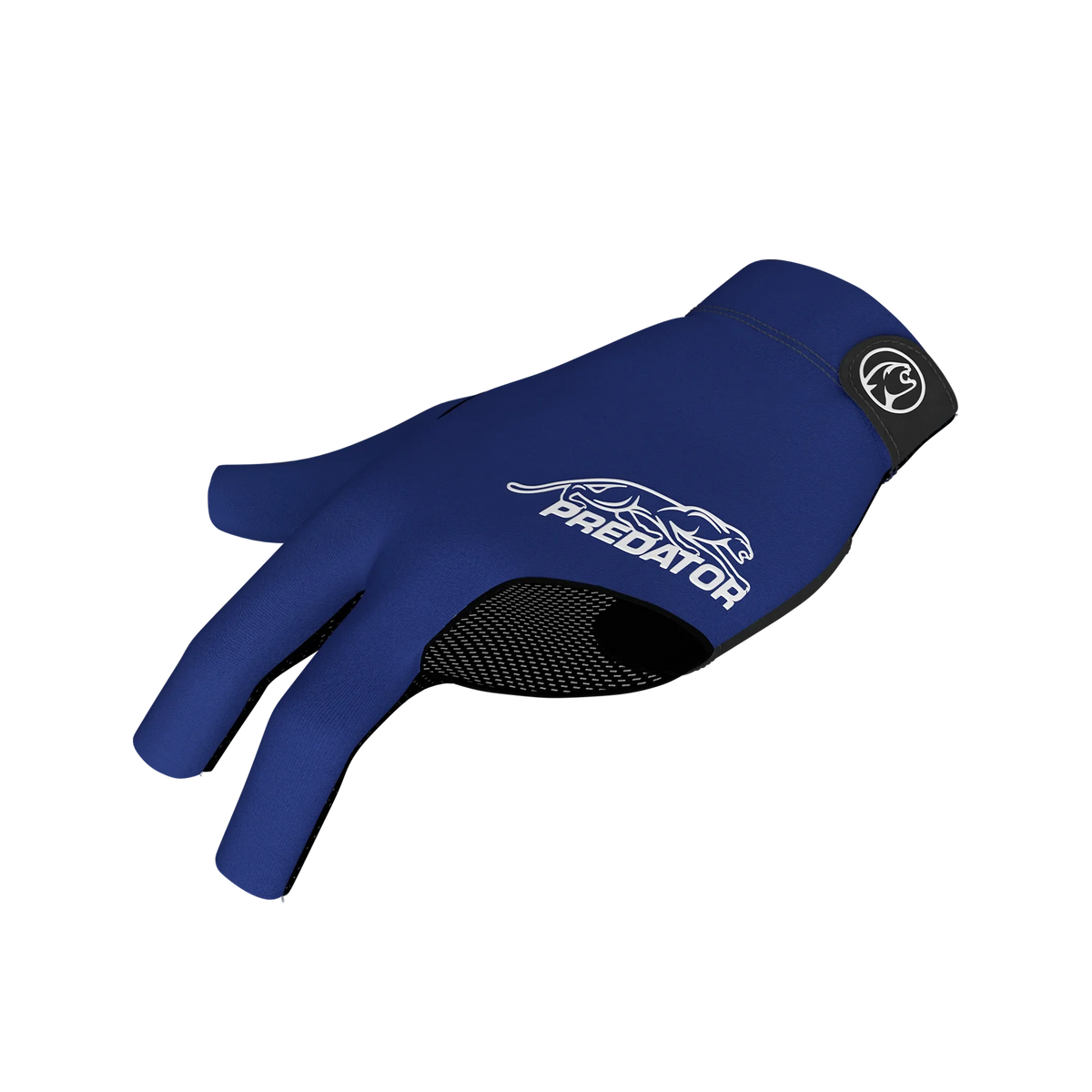 Navy blue glove with white Predator branding