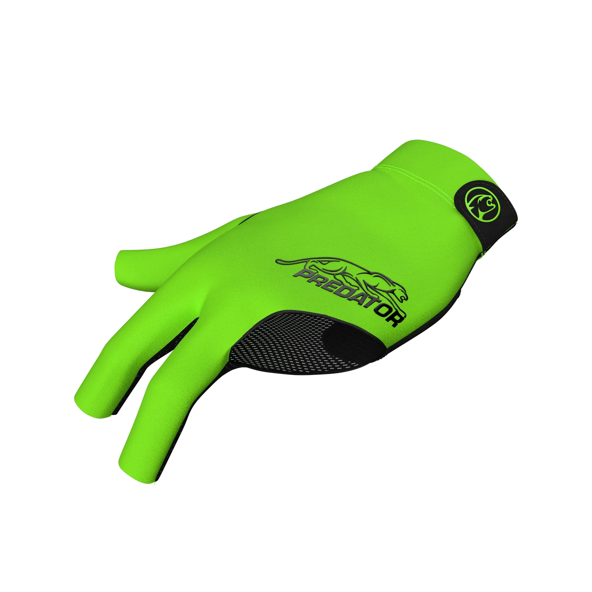Neon green glove with black Predator branding