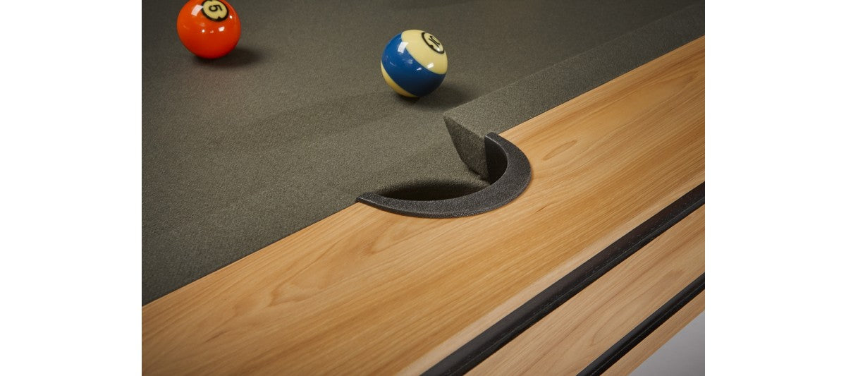 Brunswick Hickory 8ft Pool Table Pocket and Rail