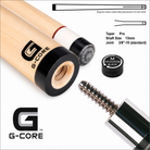 McDermott Stinger G-Core 13MM Maple Pool Cue Shaft and 3/8x10 Radial Joint Pro Taper Medium Tip