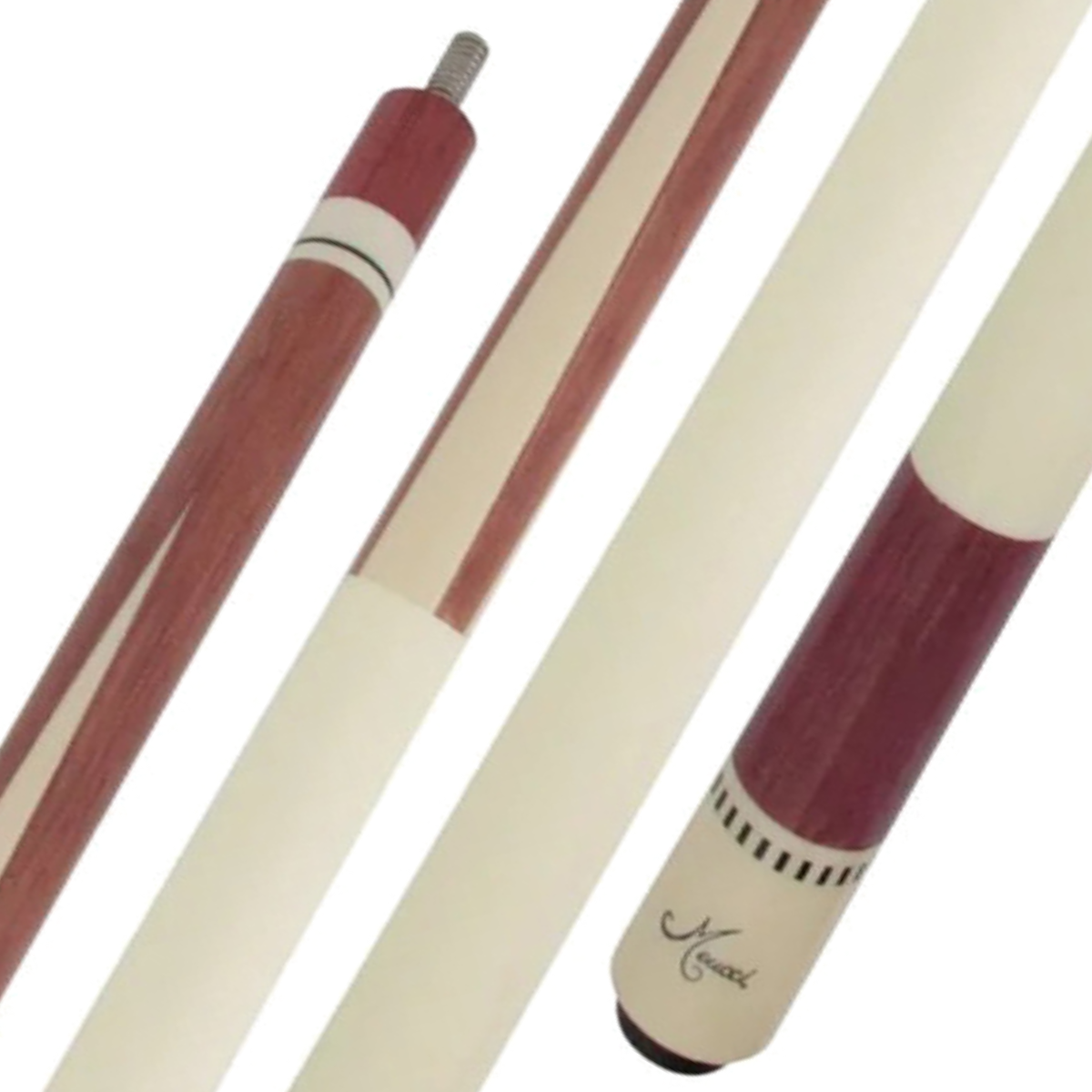 Meucci Econo 3 Purple Heart Pool Cue Forearm and Butt