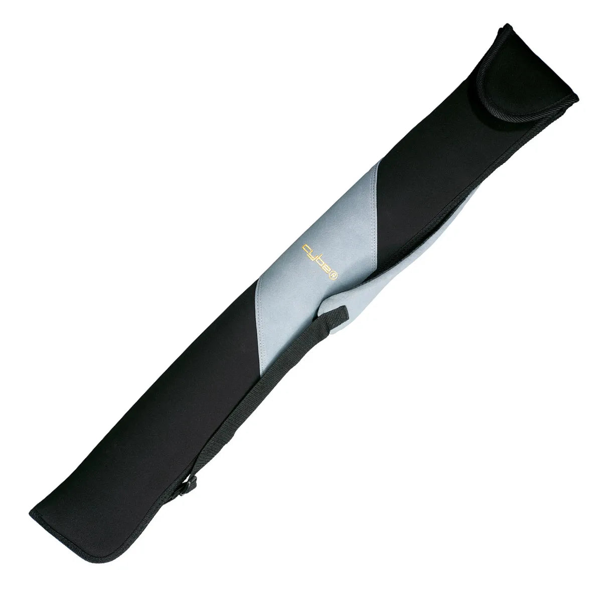 Billiard Pro Soft 1x2 Black/Grey Pool Cue Case With Shoulder Strap and Pocket