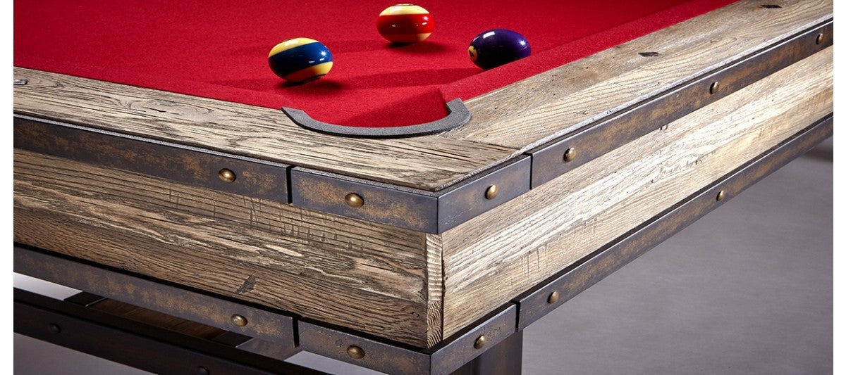 Edinburgh Pool Table With Red Cloth Corner Pocket