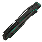 McDermott Sport Hard Pool Cue Case Black/Green 3x5 With Backpack Straps Back