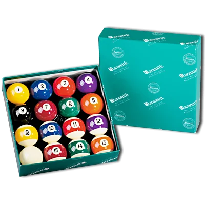 Aramith Premier Pool Ball Set in Green Aramith Box