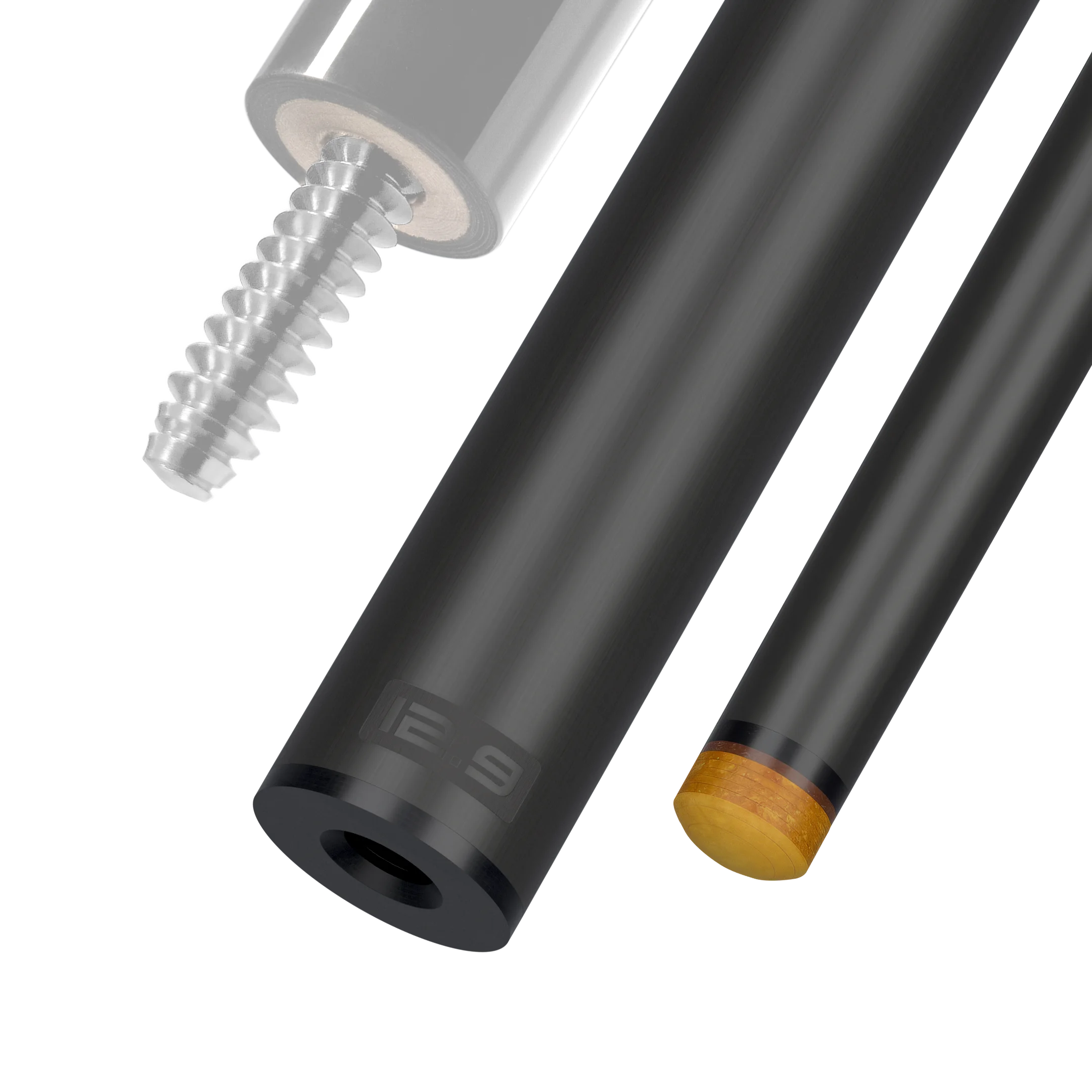 12.9 mm 3/8x10 Joint Black Vault Plate REVO Carbon Fiber Pool Shaft